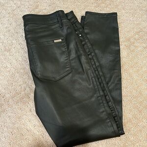 Faux leather pants